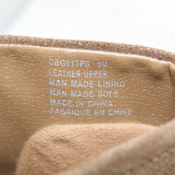 Cobb Hill Brown Suede Leather Heel Ankle Boots 9 - Picture 7 of 8